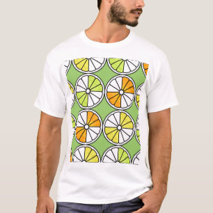 Citrus Slice Fruit, Summer Seamless. T-Shirt