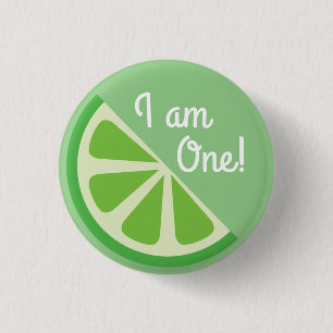 Citrus Slice Kid's Birthday 3 Cm Round Badge