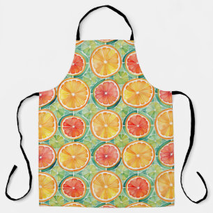 Citrus Slice Tile – Orange, Lime & Grapefruit Apron