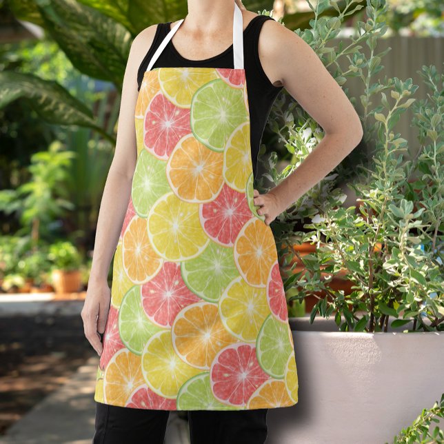 Citrus Slices Apron (Citrus Fruit Slices Apron)