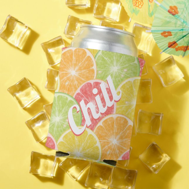 Citrus Slices Chill Can Cooler (In Situ Summer)