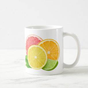 Citrus slices coffee mug