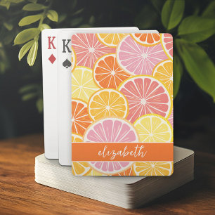 Citrus Slices - Colourful Main Squeeze Playing Cards