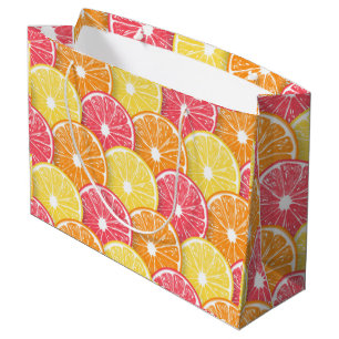 Citrus slices large gift bag