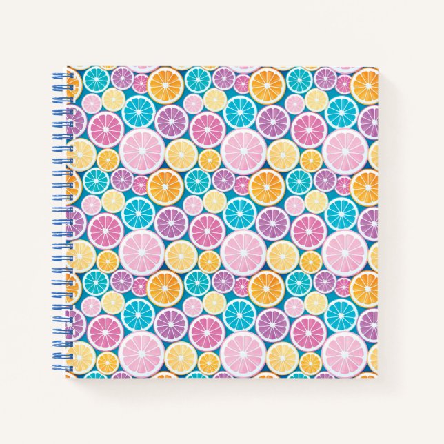 Citrus Slices Pattern Notebook (Front)