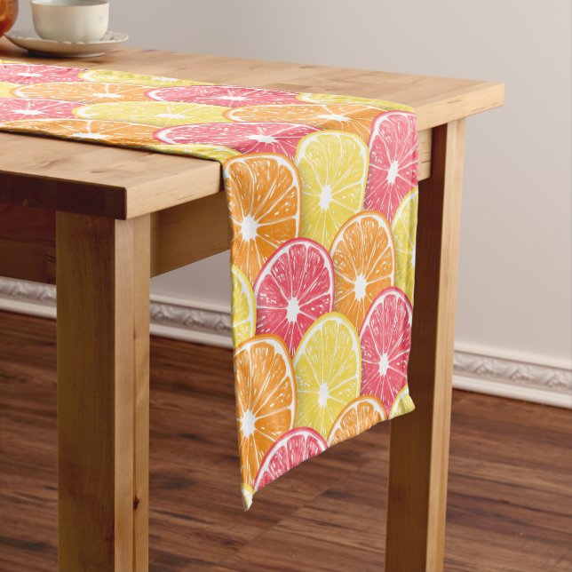 Citrus slices short table runner (In Situ)