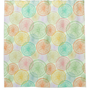 Citrus Slices Shower Curtain