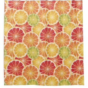 Citrus Slices Shower Curtain