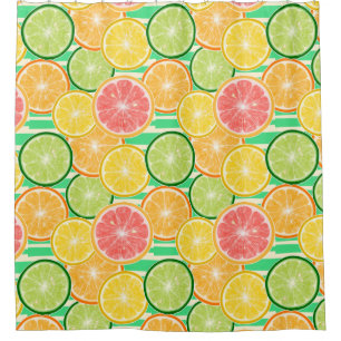 Citrus Slices Shower Curtain