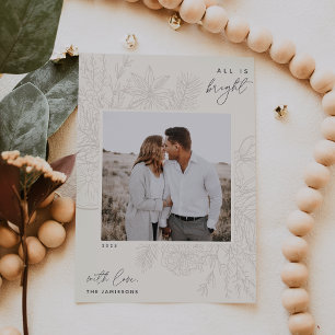 Citrus & Spice   All is Bright Photo Holiday Card