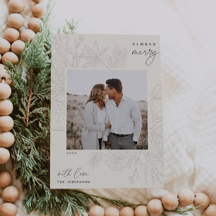 Citrus & Spice   Always Merry Photo Holiday Card