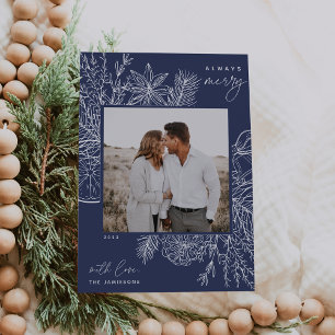 Citrus & Spice Always Merry Photo Holiday Card