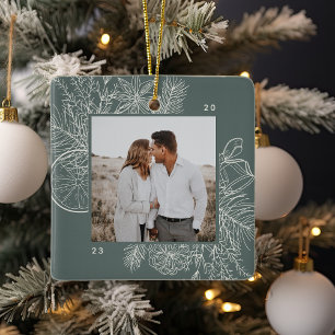 Citrus & Spice   Elegant Photo Ceramic Ornament