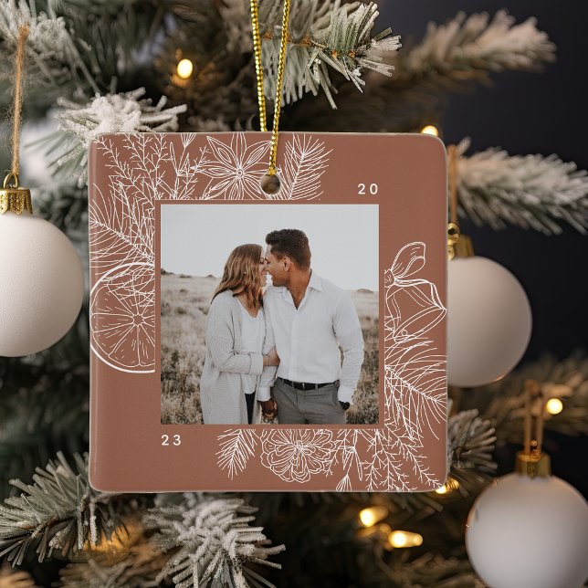 Citrus & Spice | Elegant Photo Ceramic Ornament (Creator Uploaded)