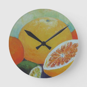 Citrus Splash Clock