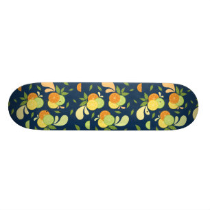 Citrus Splash Illustration Skateboard