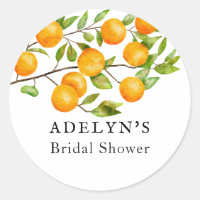 Citrus Summer Bridal Shower Favour