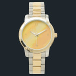 Citrus Sunny Orange Watercolor Pattern Watch<br><div class="desc">Citrus Sunny Orange Watercolor Pattern.</div>