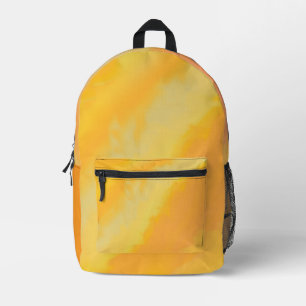 Citrus Sunny Orange Watercolor Printed Backpack