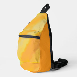 Citrus Sunny Orange Watercolor Sling Bag