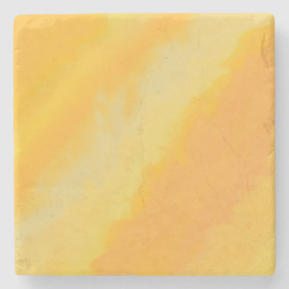 Citrus Sunny Orange Watercolor  Stone Coaster