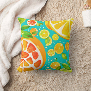 Citrus Symphony: A Juicy Delight Cushion