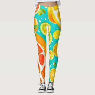 Citrus Symphony: A Juicy Delight Leggings