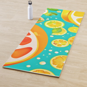 Citrus Symphony: A Juicy Delight Yoga Mat