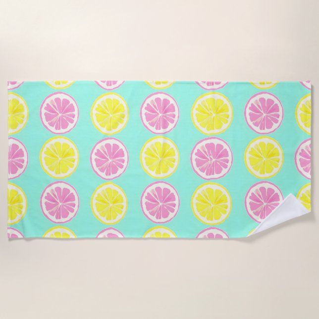 Citrus Symphony Beach Towel (Front)