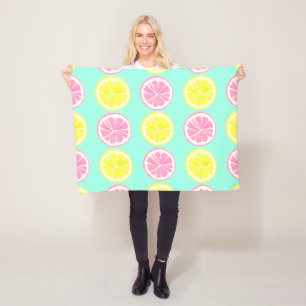 Citrus Symphony Fleece Blanket