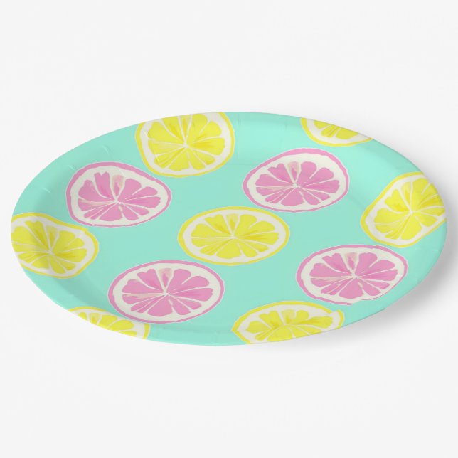 Citrus Symphony Paper Plate (Angled)