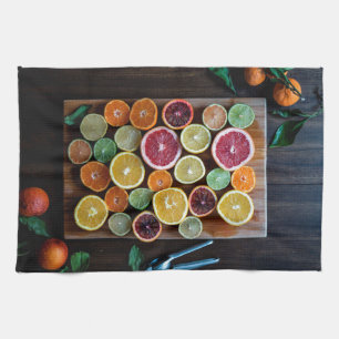 citrus tea towel
