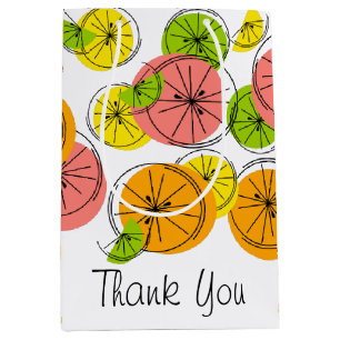 Citrus Thank You gift bag medium