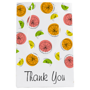 Citrus Thank You gift bag medium