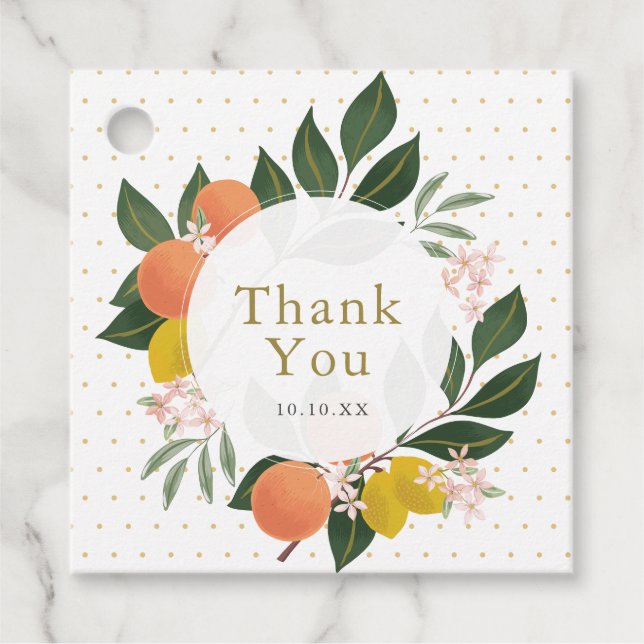 Citrus Thank You Tag (Front)