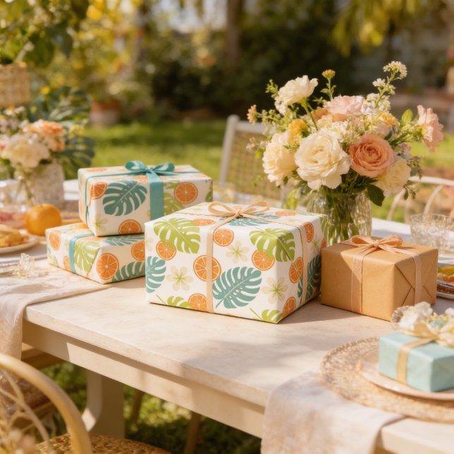 Citrus Tropical Wrapping Paper (Citrus Tropical Wrapping Paper)