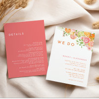 Citrus Watercolor We Do All in One Wedding