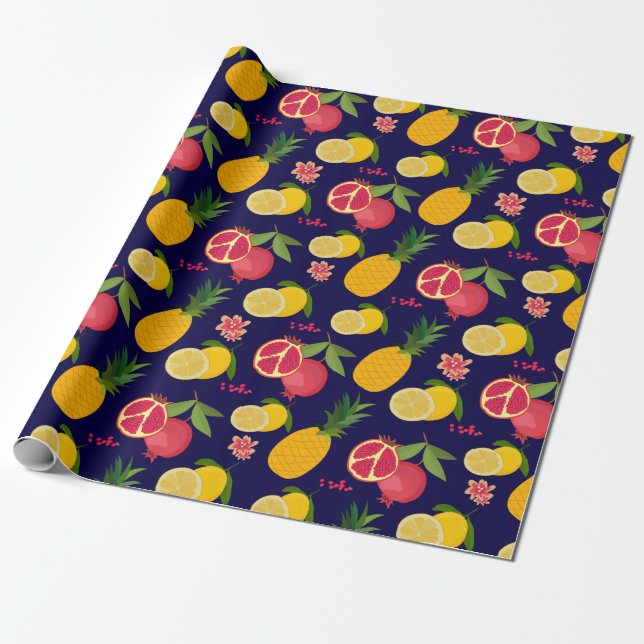 Citrus Wrapping Paper (Unrolled)