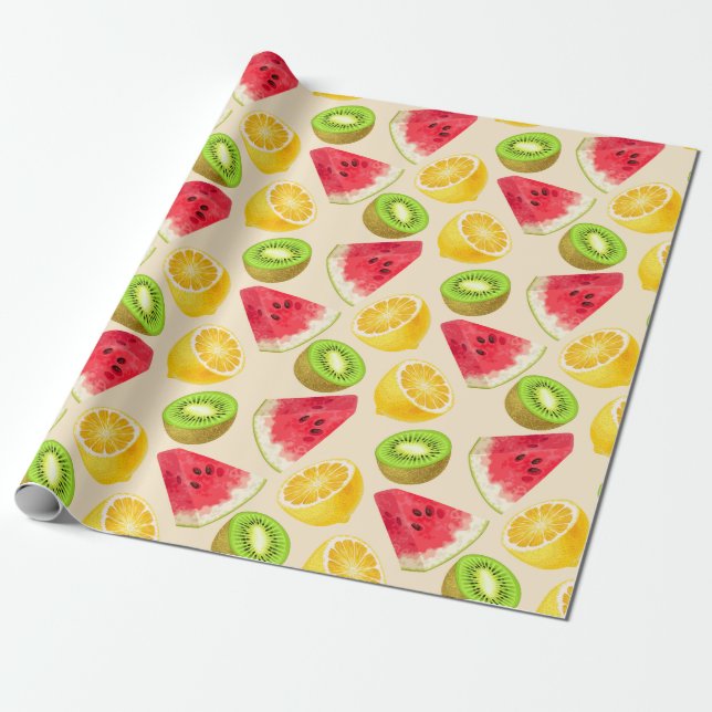 Citrus Wrapping Paper (Unrolled)