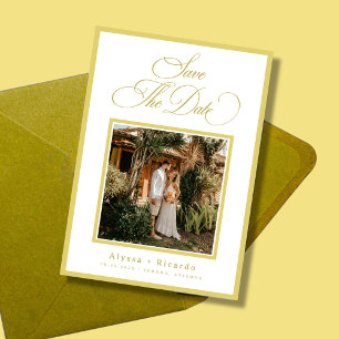 Citrus Yellow Summer Island Destination Wedding Save The Date