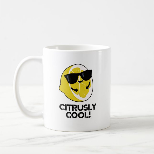 Citrusly Cool Funny Citrus Pun  Coffee Mug (Left)