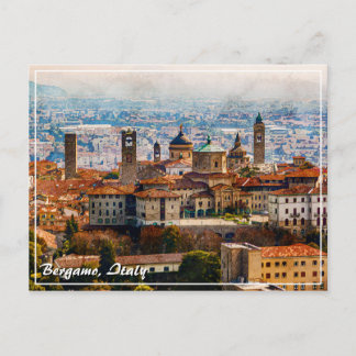 Citta Alta in Bergamo, Italy Postcard