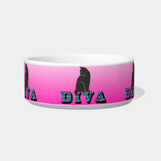 Citty Diva Black Cat Ceramics Bowl