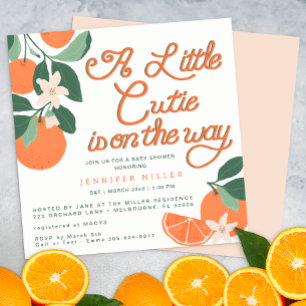 Citus Botanical Little Cutie Baby Shower Invitation
