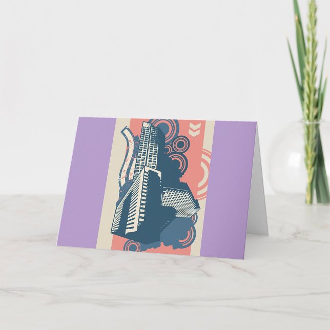 City Abstract Greeting Cards (Creator Uploaded)