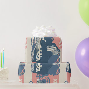 City Abstract Wrapping Paper
