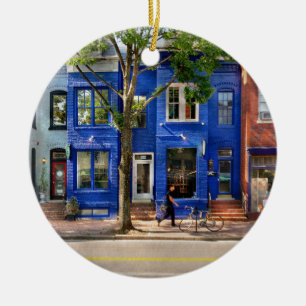 City - Alexandria VA - The colours of Alexandria Ceramic Ornament