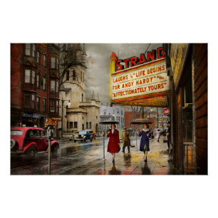 City - Amsterdam NY - Life begins 1941 Poster