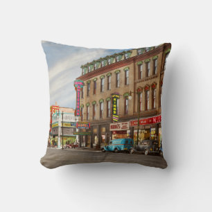 City - Amsterdam, NY - The Amsterdam Hotel 1941 Cushion