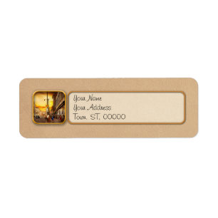 City - Amsterdam NY - The lost city 1941 Return Address Label